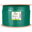 Cat6 Shielded Plenum Ethernet Cable Green 1000ft trueCABLE Reel Label