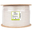 Cat6 Shielded Plenum Ethernet Cable White 1000ft trueCABLE Reel Label