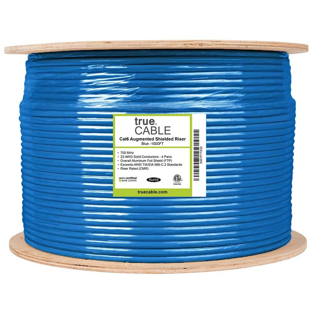 Cat6A Riser Ethernet Cable Shielded | trueCABLE