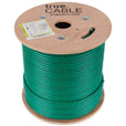 Cat6 Shielded Riser Ethernet Cable Green 500ft trueCABLE Reel No Wrap