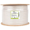 Cat6A Shielded Riser Ethernet Cable White 1000ft trueCABLE Reel