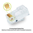 Cat5e Pass Through RJ45 Connectors | Unshielded | 50pc | Side