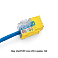 Cat5e Punch Down Keystone Jack | Unshielded | 48pc | Packaging |Yellow