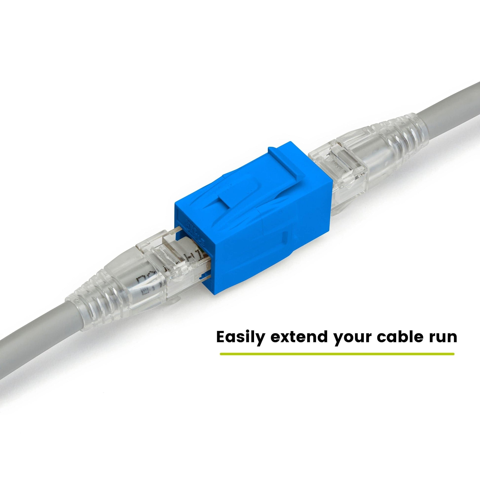 Cat6 Keystone Jack Coupler | Unshielded | Blue | 6 Piece | easily extend your cable run