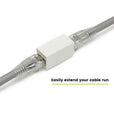 Cat6A Inline Coupler | Unshielded | White | 12pc | easily extend your cable run
