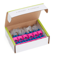 Cat6A Punch Down Keystone Jack | Unshielded | 12pc | Contents of Box | Pink