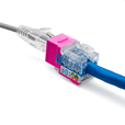 Cat6A Punch Down Keystone Jack | Unshielded | 12pc | Packaging | Pink