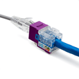 Cat6A Punch Down Keystone Jack | Unshielded | 12pc | Packaging | Purple