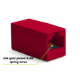 Cat6 Inline Coupler | Unshielded | Red | 12pc | 24K gold plated spring wires 