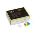 Cat6 Punch Down Keystone Jack | Unshielded | 12pc | Packaging | Yellow