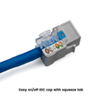 Cat6 Punch Down Keystone Jack | Unshielded | 12pc | Packaging | Gray