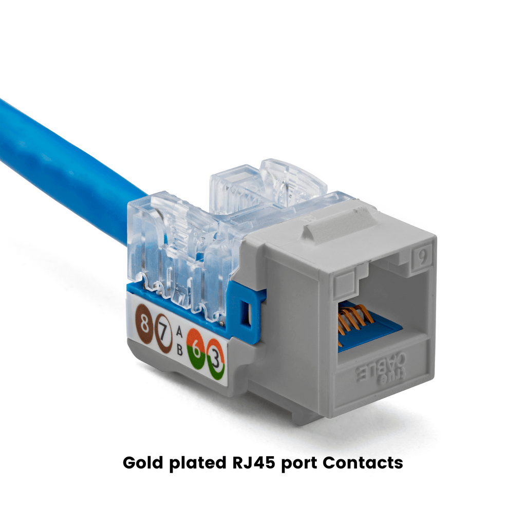 Cat6 Punch Down Keystone Jack | Unshielded | 12pc | Packaging | Gray