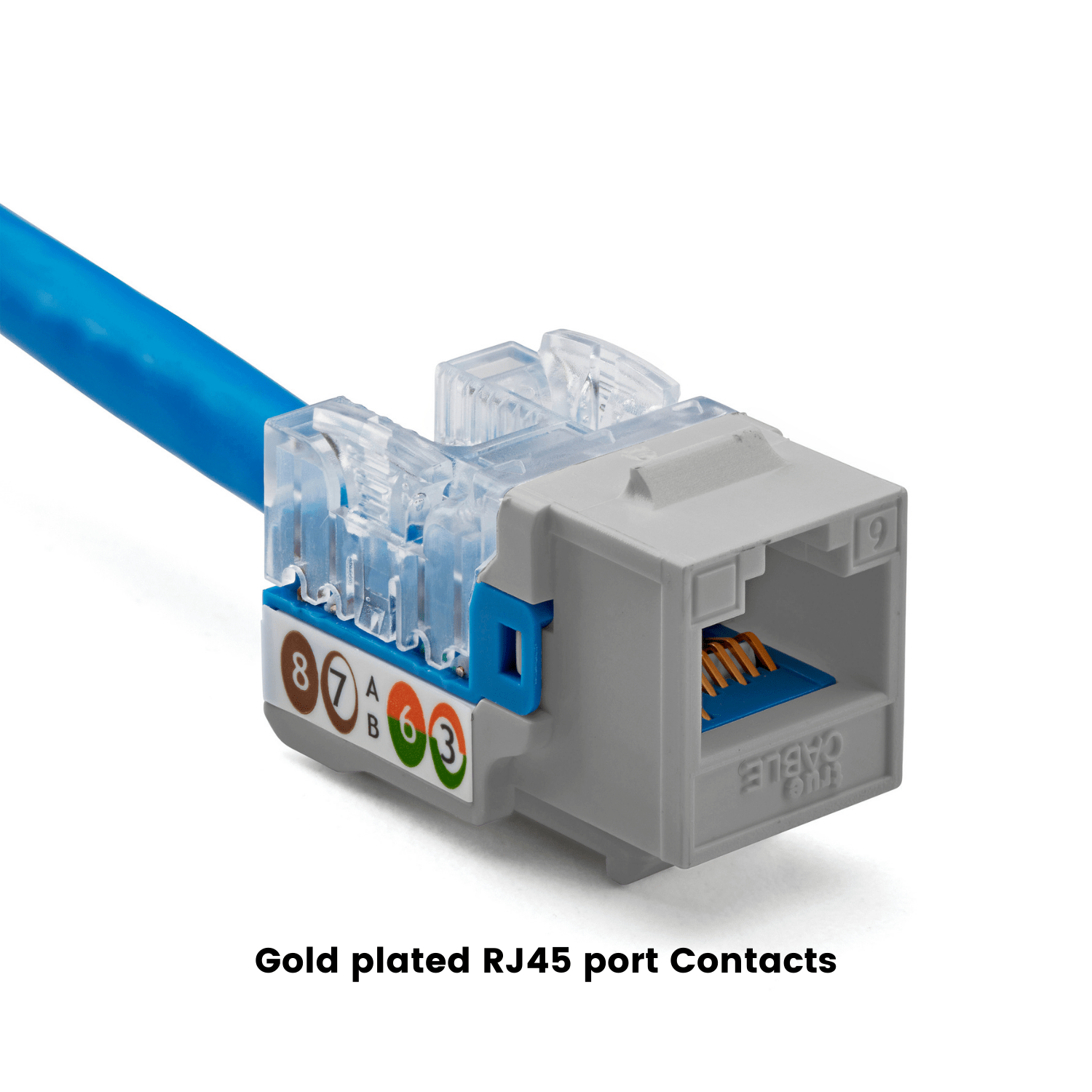 Cat6 Punch Down Keystone Jack | Unshielded | 12pc | Packaging | Gray