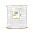 RG6 dual shield coax Riser white 500ft