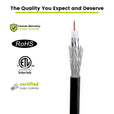 RG6 dual shield coax outdoor black 500ft