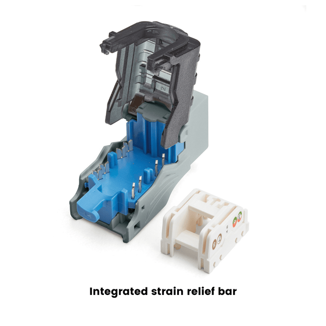 Cat5e Toolless Keystone Jack | Unshielded | 2pc | Gray