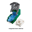 Cat6 Toolless Keystone Jack | Unshielded | 2pc | Green