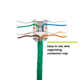 Cat5e Toolless Keystone Jack | Unshielded | 6pc | Green