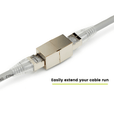 Cat6A Inline Coupler | Shielded | 12pc | action shot