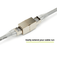 Cat6A Inline Coupler | Shielded | 2pc | action shot