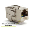 Cat6 Keystone Jack Coupler | Shielded | 2pc | 24K gold plated