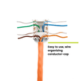 Cat6A Toolless Keystone Jack | Unshielded | 2pc | Orange