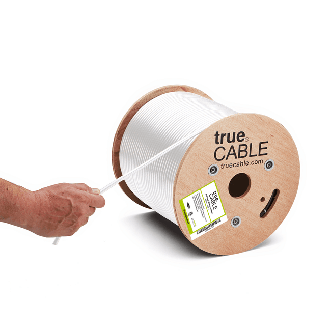 RG6 l Dual Shield Coax l Outdoor l White l 500ft