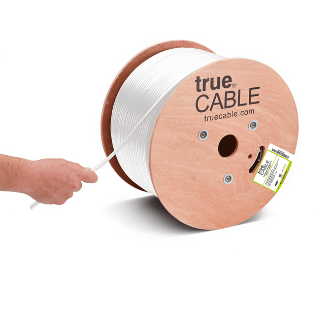 RG6 Quad Shield Riser White 1000ft