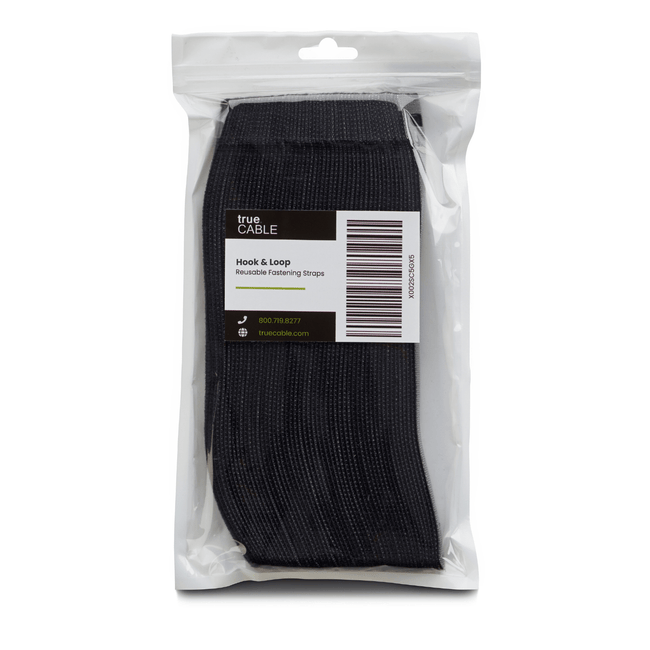 trueCABLE Hook and Loop Straps 50 Pack