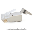 Cat6-6A Pass Through RJ45 Connectors | Shielded | 20pc |Shielded Construction