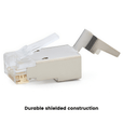 Cat6-6A Pass Through RJ45 Connectors | Shielded | 100pc | Shielded Construction