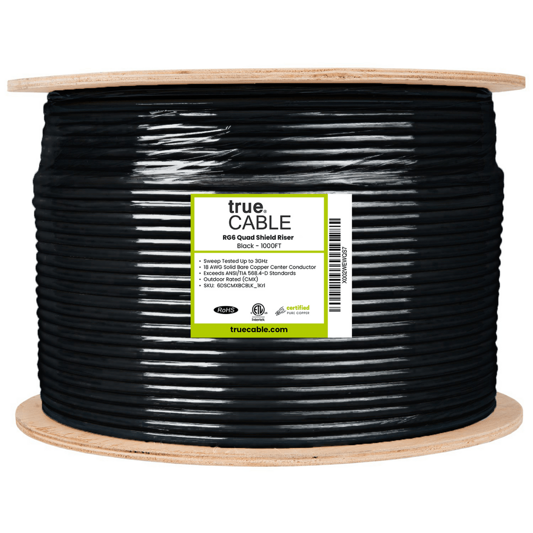 Bulk Coax Cable | Riser & Outdoor | trueCABLE