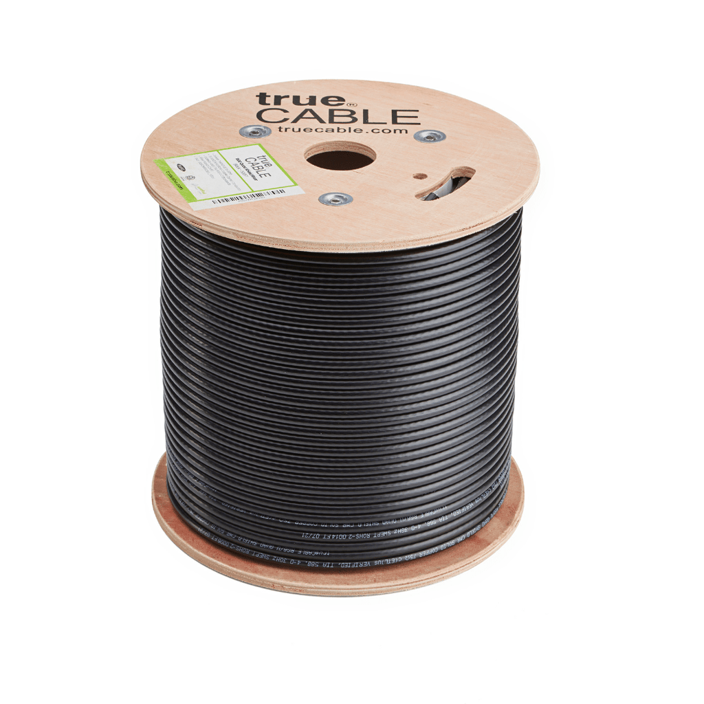 RG6 Quad Shield Riser Black 500ft