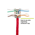 Cat6 Toolless Keystone Jack | Unshielded | 2pc | Red