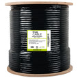 RG6 dual shield coax Riser black 500ft