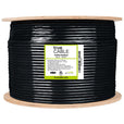 Cat5e unshielded outdoor ethernet cable, 1000ft, black