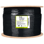 Cat5e unshielded outdoor ethernet cable, 1000ft, black