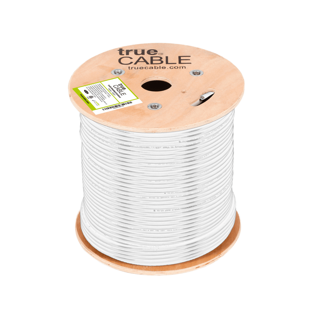 Cat6 Shielded Outdoor Cable white 500ft trueCABLE 