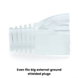 Slip On RJ45 Strain Relief Boot | Medium | 100pc | Fits External Ground
