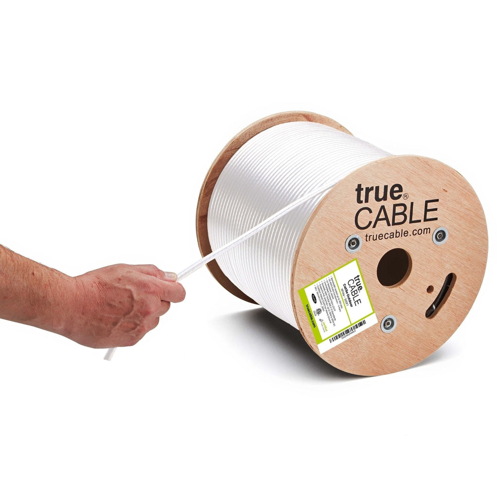 Cat5e unshielded outdoor ethernet cable, 500ft, white