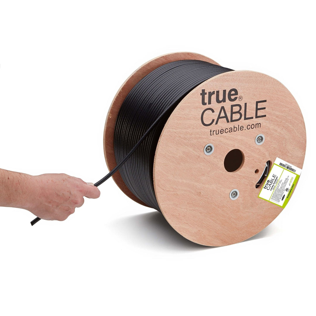 Cat5e unshielded outdoor ethernet cable, 1000ft, black