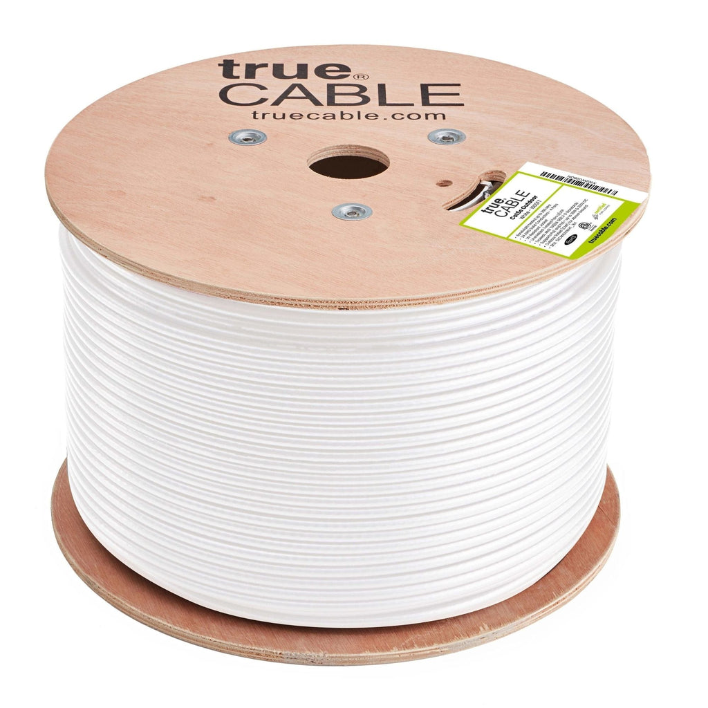 Cat5e unshielded outdoor ethernet cable, 1000ft, white