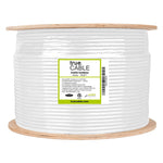 Cat5e unshielded outdoor ethernet cable, 1000ft, white