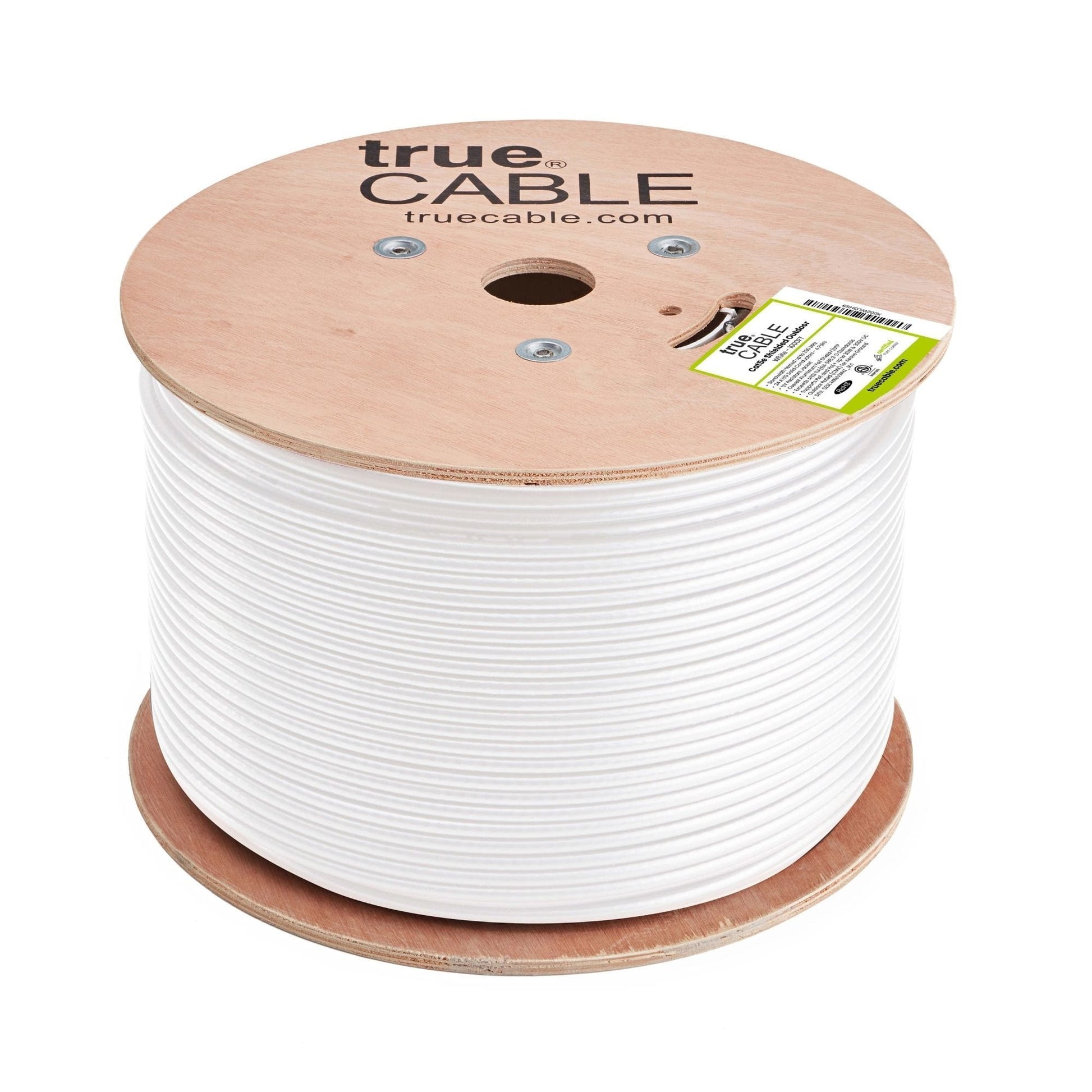 Cat5e Shielded Outdoor, White, 1000ft