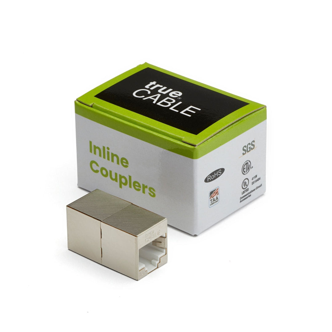 Cat6A Inline Coupler | Shielded | 2pc | closed box