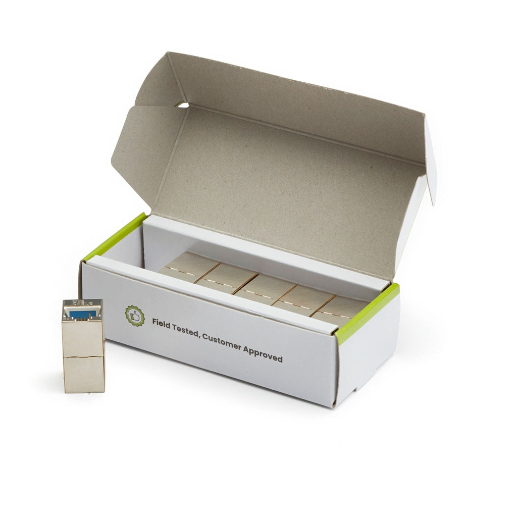 Cat6A Inline Coupler | Shielded | 6pc | open box