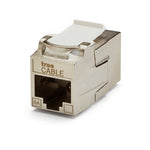 Cat6A Keystone Jack Coupler | Shielded | 2pc | front