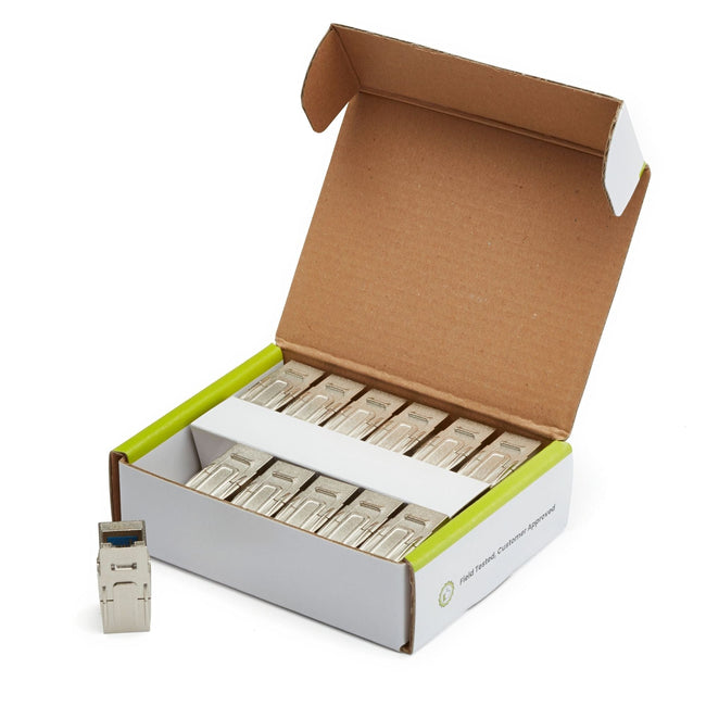 Cat6A Keystone Jack Coupler | Shielded | 12pc | open box
