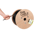 Cat6A Direct Burial, Unshielded, Black, 1000ft