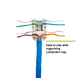 Cat6 Toolless Keystone Jack | Unshielded | 12pc | Blue